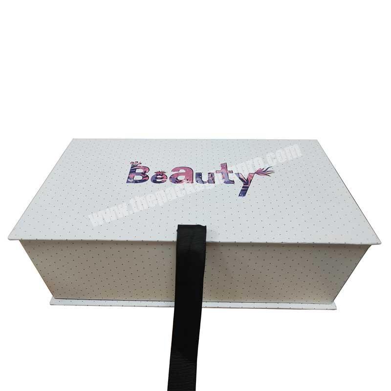 Custom logo luxury private label bundle hair extension packaging box