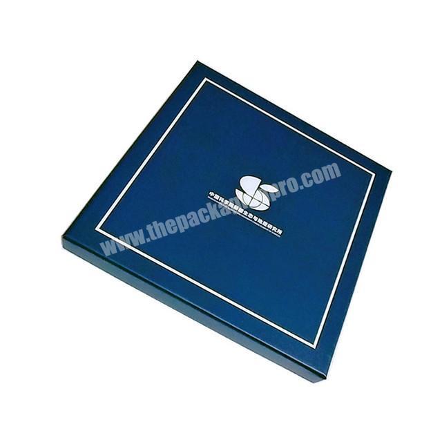 Custom logo luxury square packing box for scarf and clothing packaging