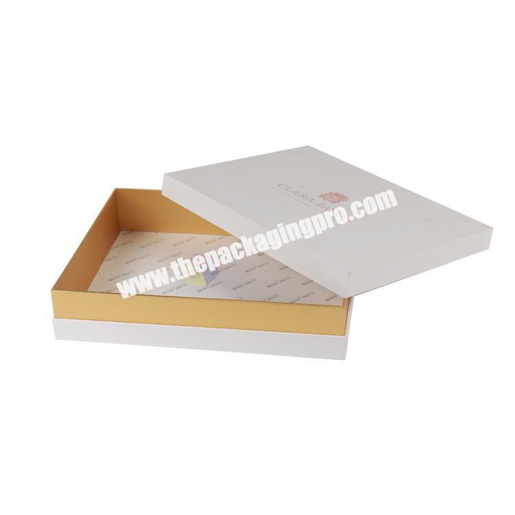 custom logo luxury white polo shirt packaging box with lid