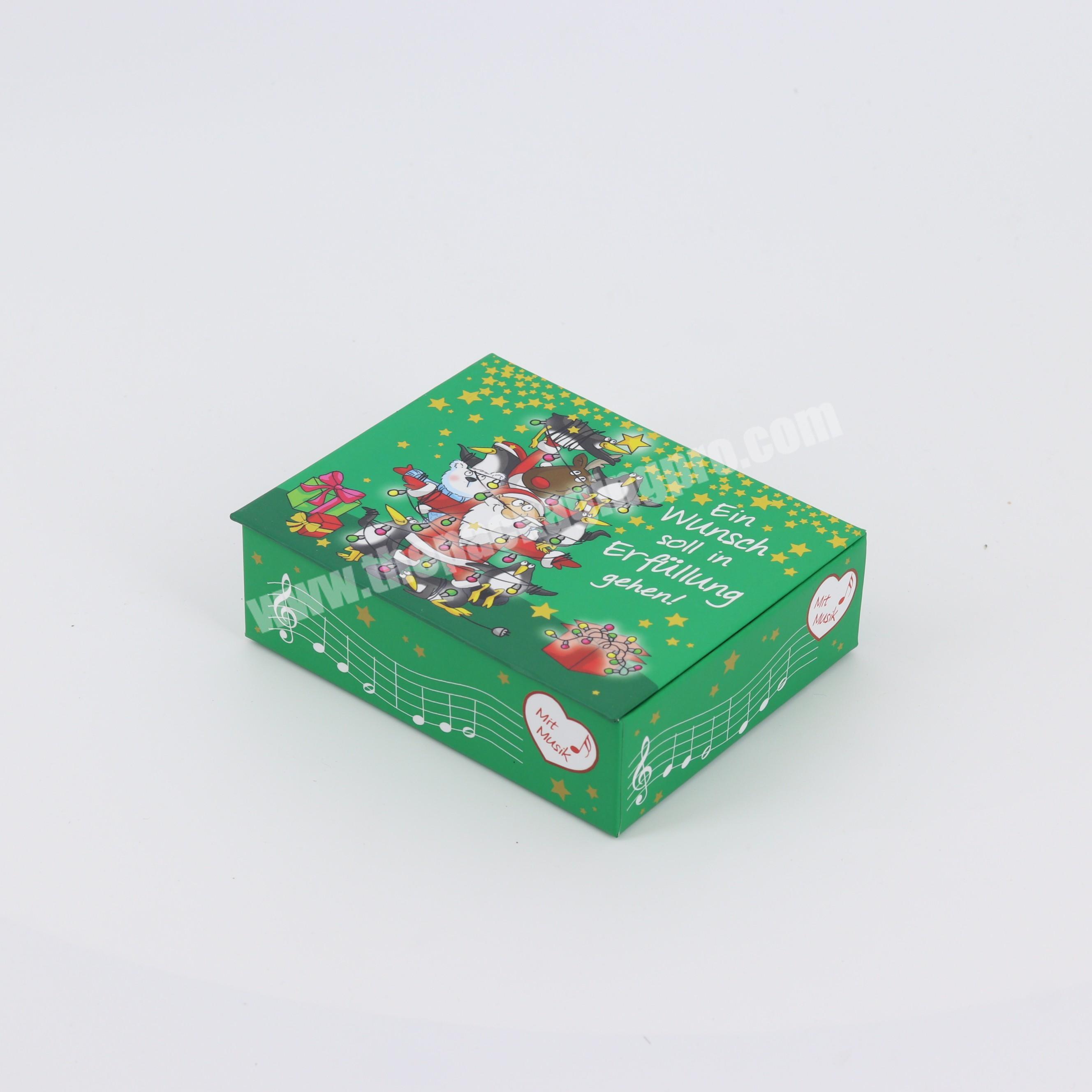 Custom logo magnetic carton gift boxes Christmas box with logo