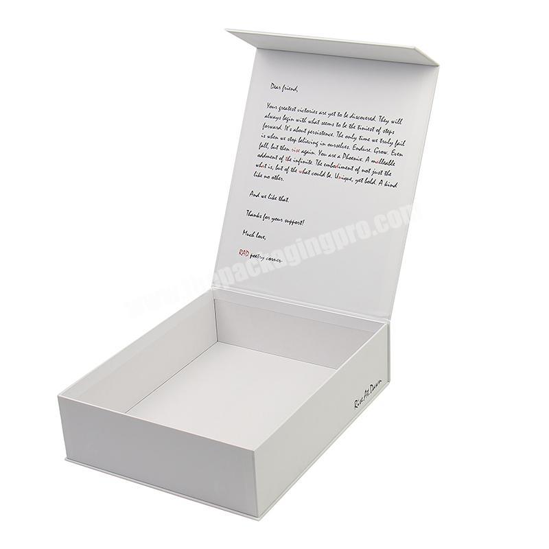 Custom Logo Magnetic Flip Elegant Rigid Cardboard T Shirt Paper Gift Box Packaging
