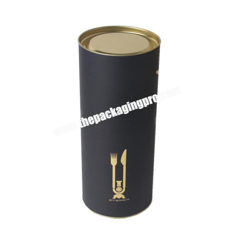 Custom logo paper tube tea box