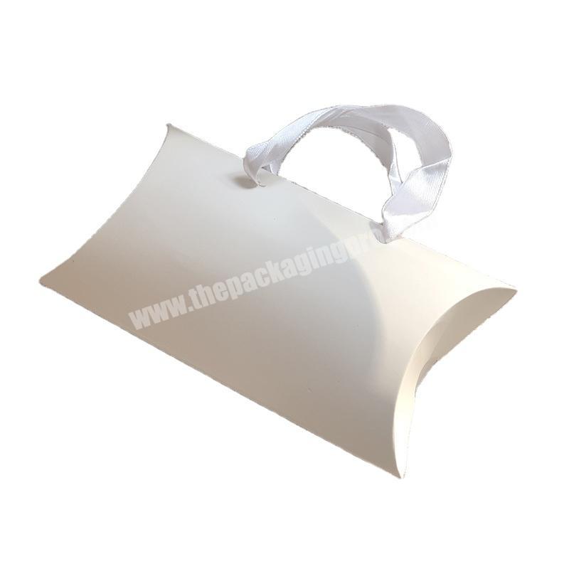 Custom logo pillow box Exquisite paper box for packaging clothes