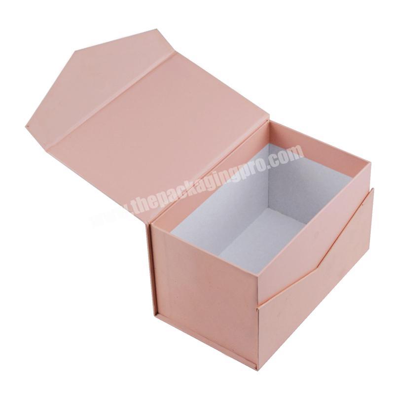 Custom LOGO pink decorative book like shaped boxes