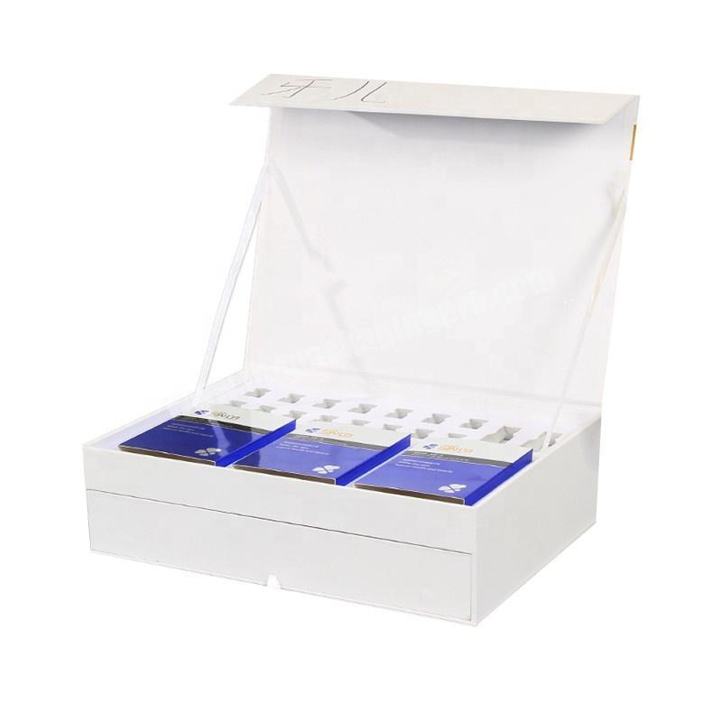 custom logo print packaging clamshell luxury gift packaging cosmetics boxes