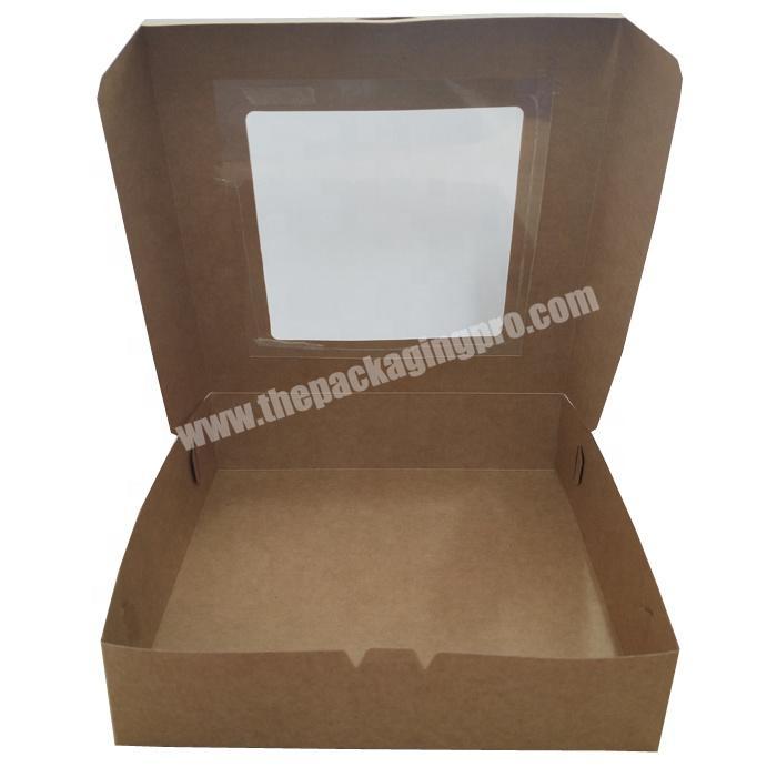 Custom logo printed brown kraft tuck top paper packaging postal boxes