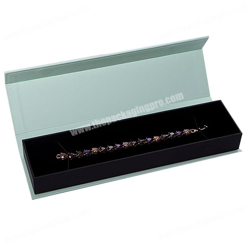 Custom logo printed cardboard bracelet jewelry packaging box
