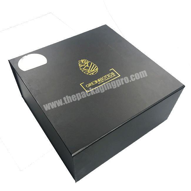 Custom logo printed cardboard gift box with magnet closure