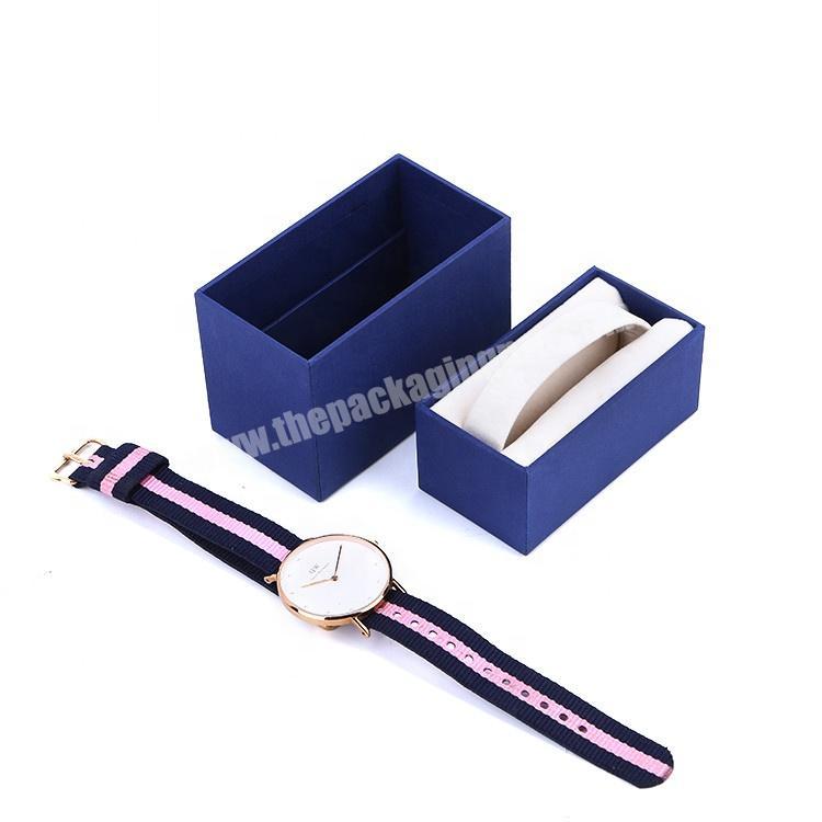 Custom Logo Printed Cardboard Paper Luxury Display Wrist Watch Gift Box With Foam Inserts
