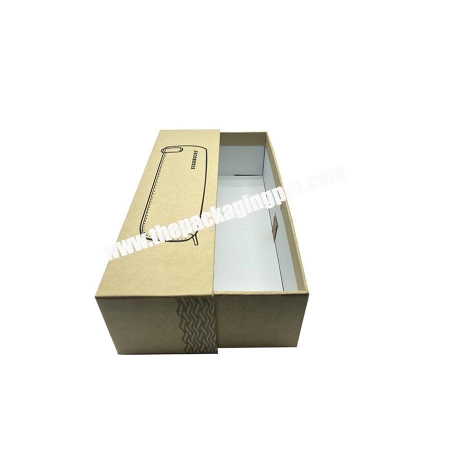 Custom logo printed cardboard paper ring box drawer