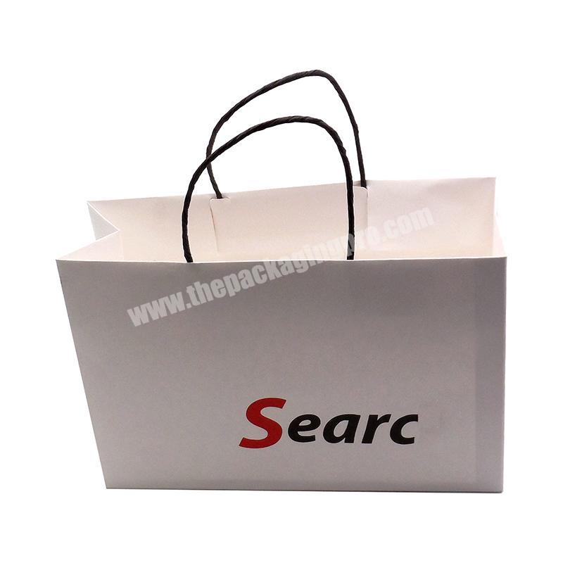 Custom Logo Printed Clothing Shopping Packaging Paper Bag For Boutique