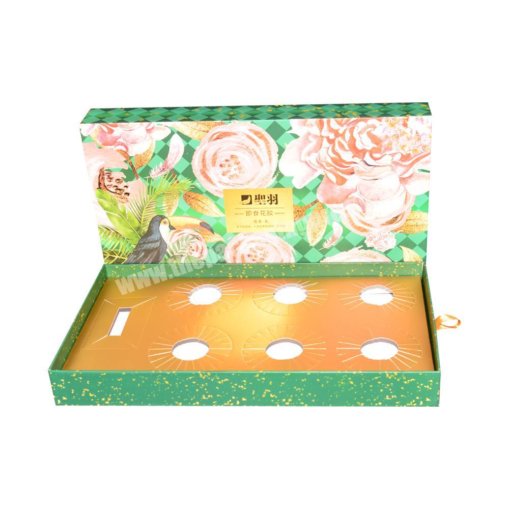 Custom logo printed drawing gift boxes for bird nest packaging, Custom paper cardboard slide open luxury drawer gift box