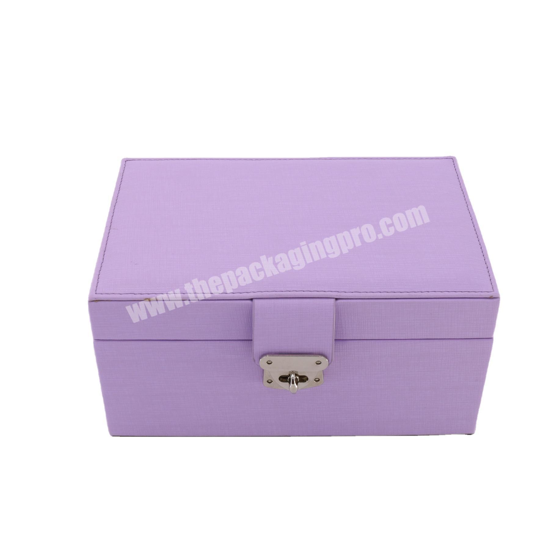 Custom logo printed gift paper velvet jewelry box with own factory