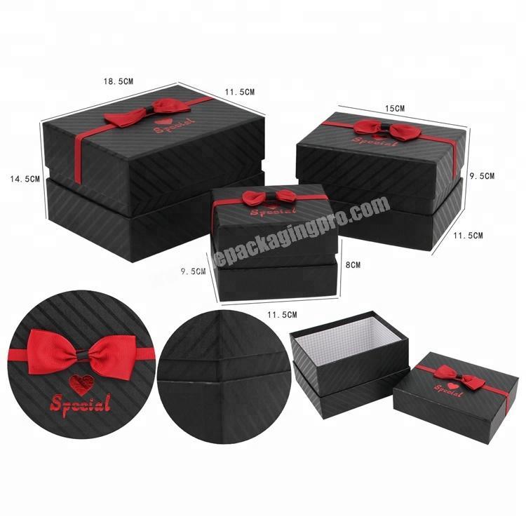 Custom logo printed lid and base packaging box with neck