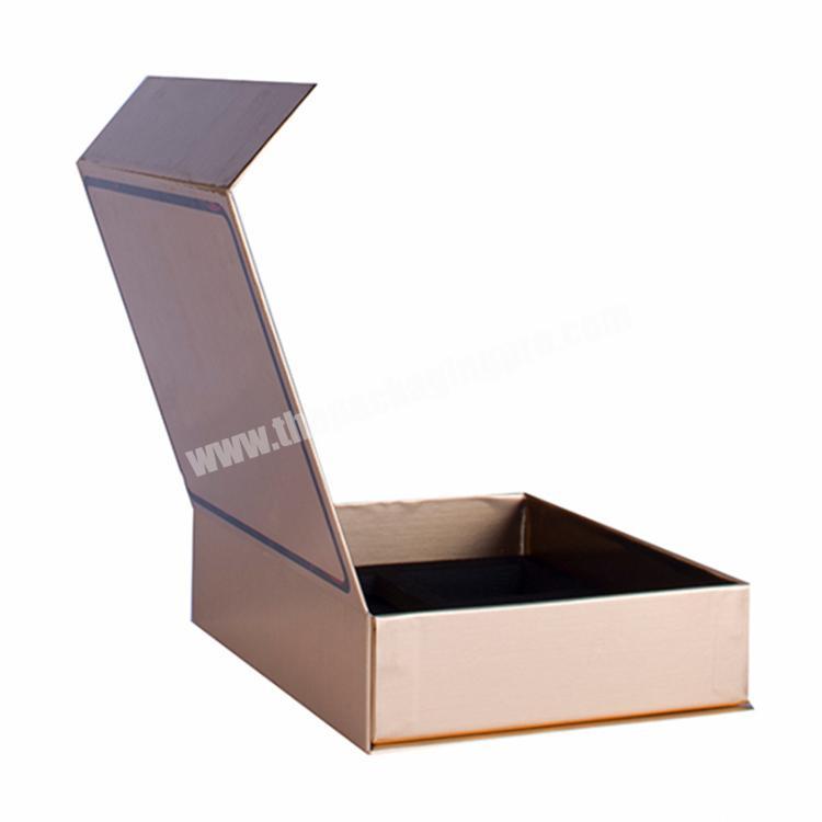 Custom logo printed luxury cardboard gift packing magnetic gift box packaging