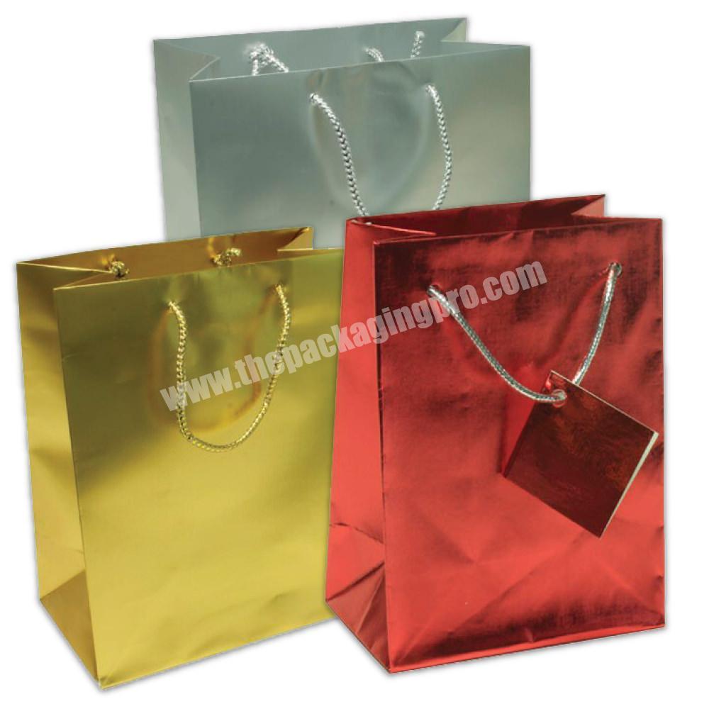 Custom logo printed luxury gift shopping paper bag