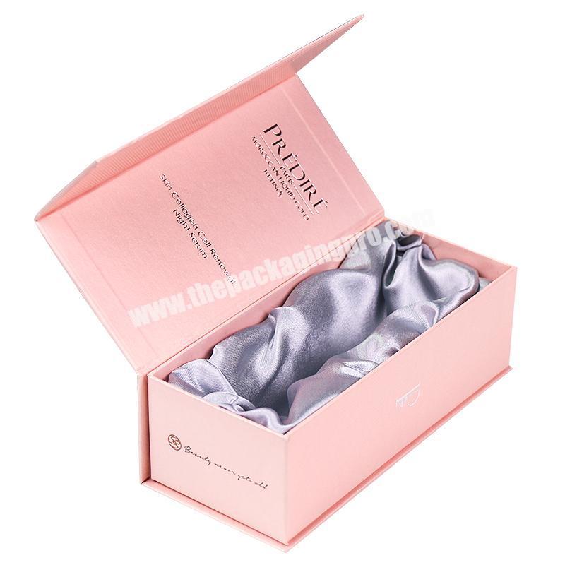 Custom Logo Printed Luxury packaging pink cosmetic box