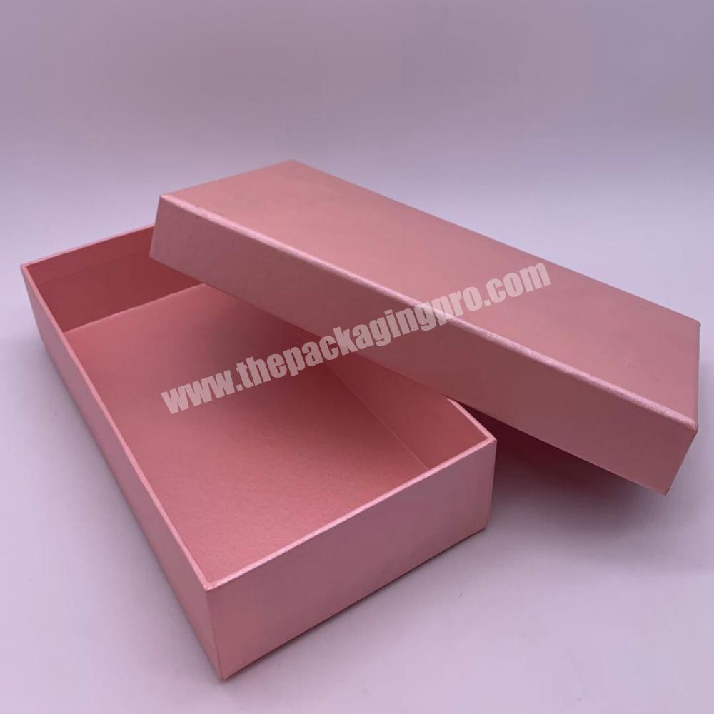 Custom Logo printed packaging gift box colorful luxury pink small gift paper box