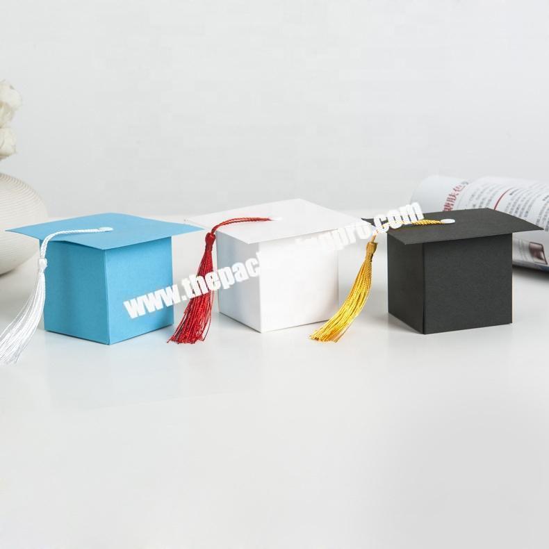 Custom Logo Printed Packaging Rigid Paper Book Shape Gift Box for gratuation gift