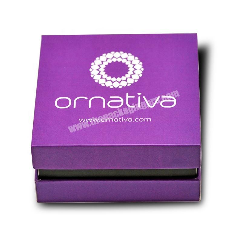 Custom logo printed paper ring pack gift jewelry box