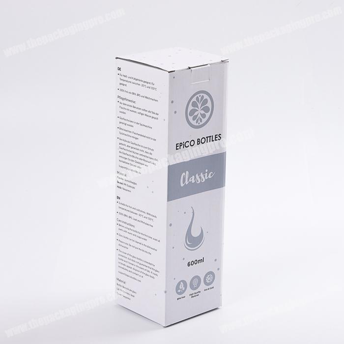 Custom Logo printed rectangular tube corrugated cosmetic paper box packaging for essence serum skin care bottles