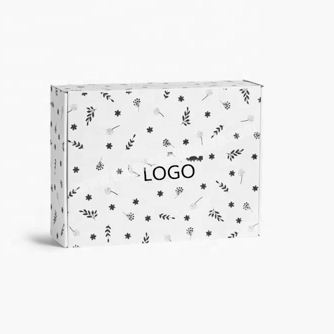 Custom Logo Printed retail paper clothing box packaging