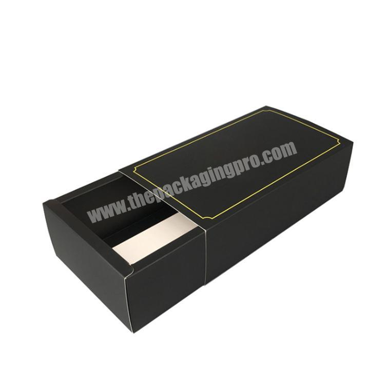 Custom logo printed sliding drawer box paper gift packaging boxes