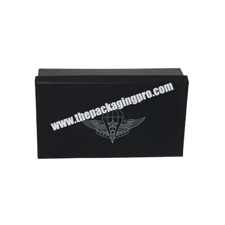 Custom Logo Printed Small Black Jewelry Box Foam Insert Cosmetic Skin Care Bottle Lid And Base Cardboard Packaging Box
