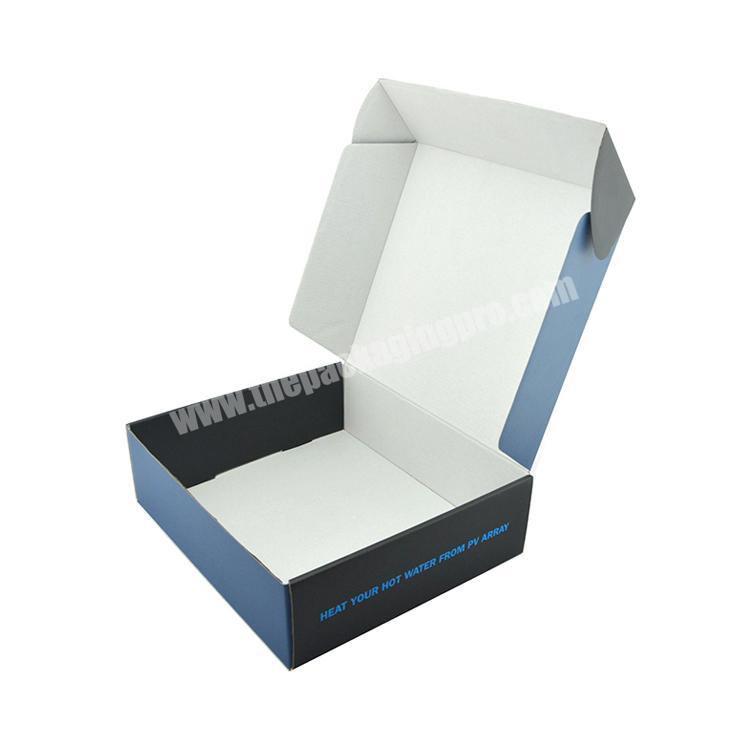 custom logo printed white cardboard shipping boxes for packing