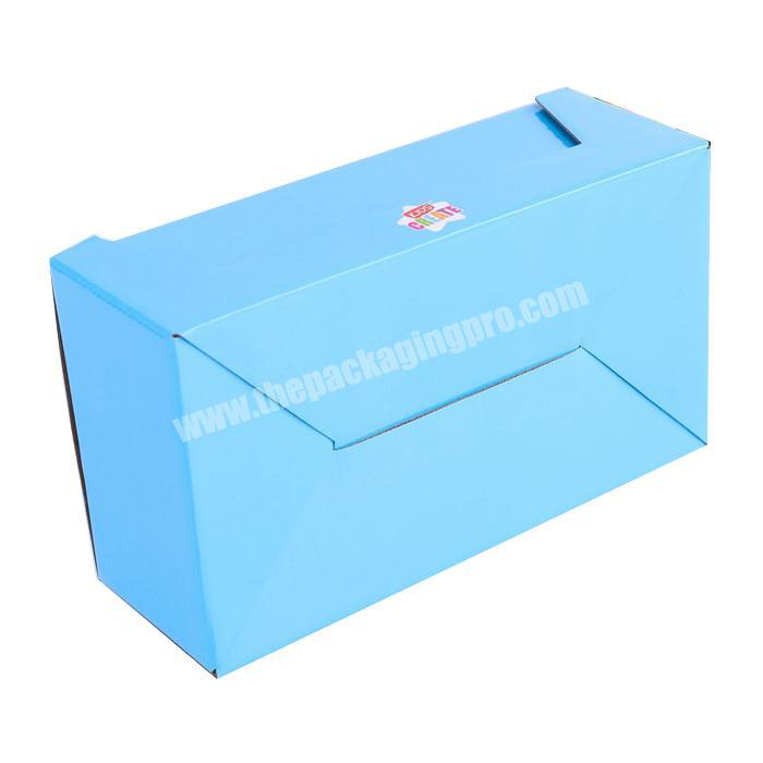 Custom logo printing corrugated folding paper packaging box for shoes product