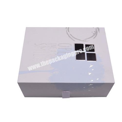 Custom logo printing decorative wedding dresses hat clothes gift packaging magnet paper box with magnet with design