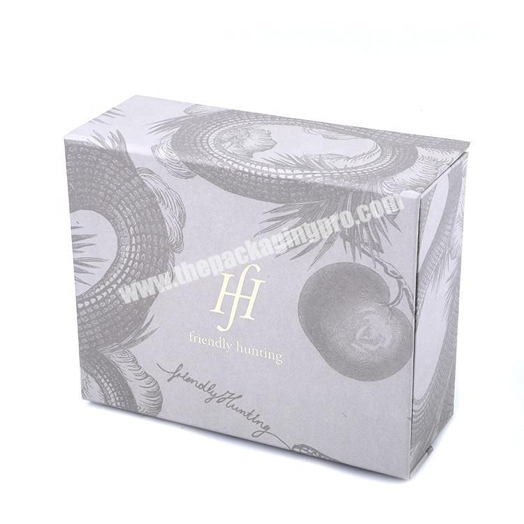 Custom Logo Printing Flip Lid Cardboard Kraft Paper Packaging Gift Box With Magnetic Closure