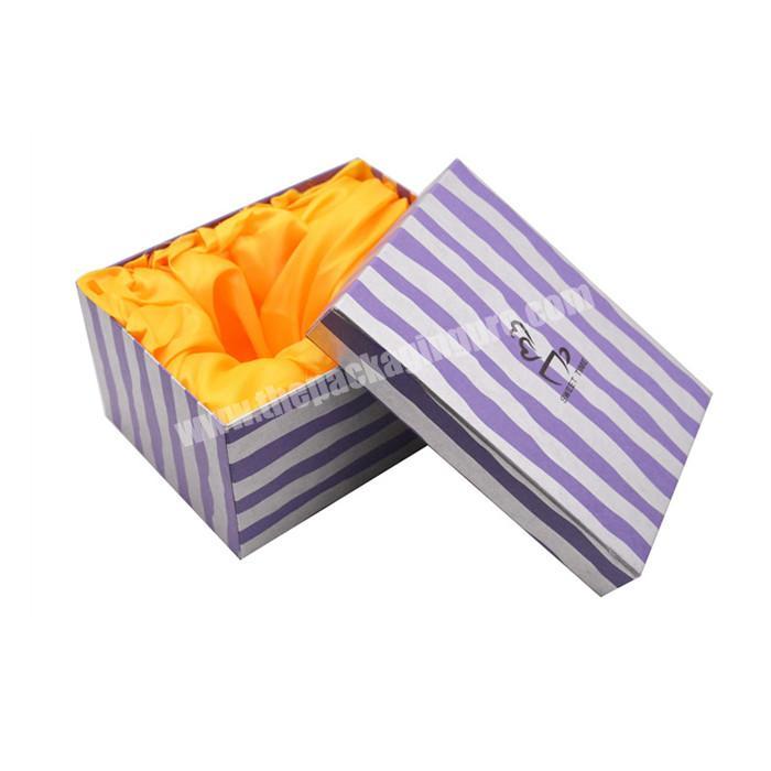 Custom logo printing luxury cardboard jewelry packaging eyelash paper box gift with foam insert