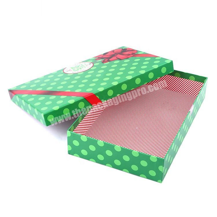 Custom Logo Printing Luxury Recycle Cardboard Paper Packaging Gift Box With Ribbon