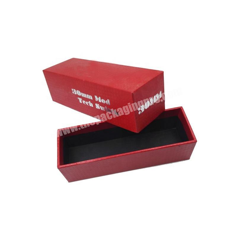 Custom logo printing packaging cardboard paper package gift box transparent lid