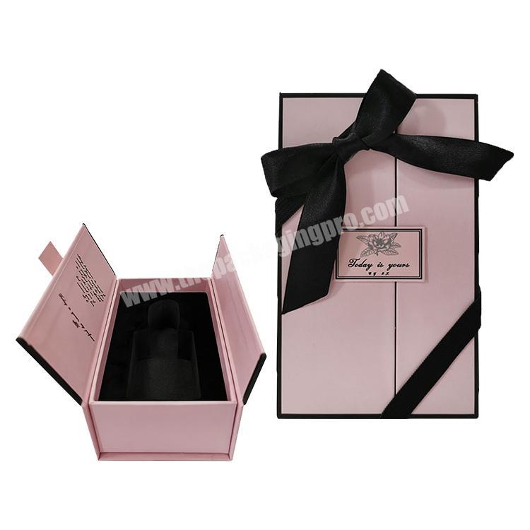 Custom Logo Printing Paper Packaging Double Door Open Perfume Cardboard Gift Box