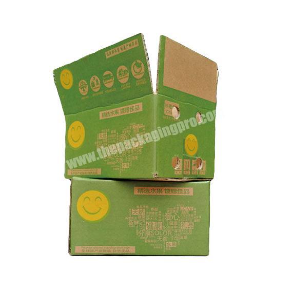Custom logo printing  rigid corrugated paper mailer box CARTON BOX for fruits