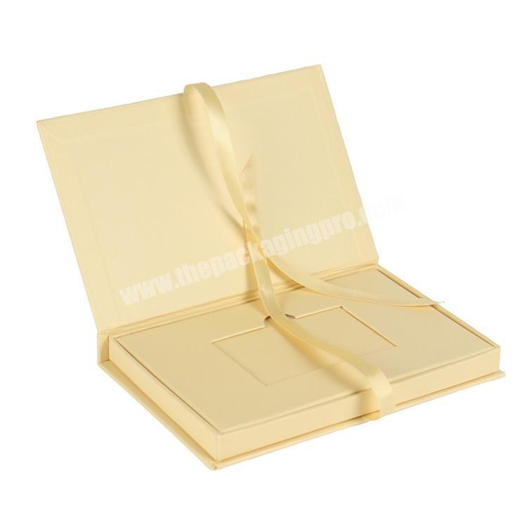 Custom Logo Rectangle Printing Brown Paper Packaging Book Shape Box With Insert