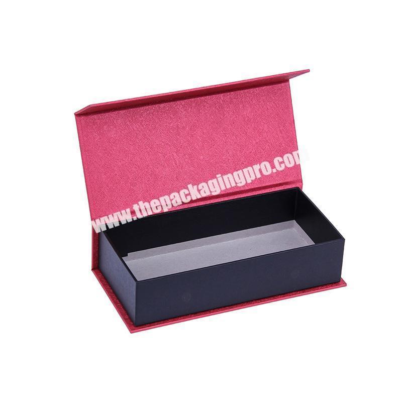 custom logo red book shaped cosmetic box packaging