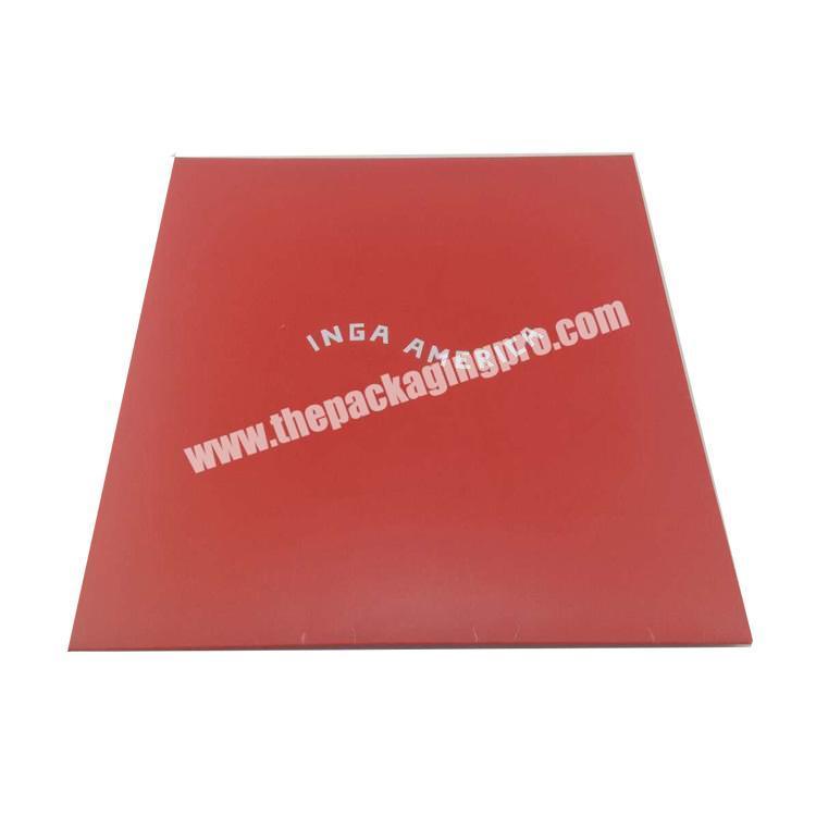 custom logo  red color envelope scarf boxes
