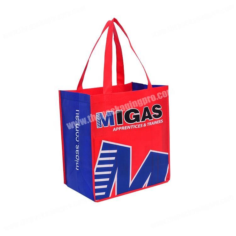 Custom logo reusable non woven bag carry cloth bags for sports shoes groceries