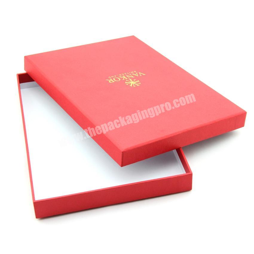 Custom logo rigid 2 piece luxury apparel packaging clothing gift boxes for garment suit packaging