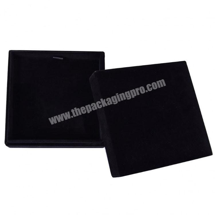 Custom logo rigid cardboard eco friendly luxury storage paper black tie packaging gift box