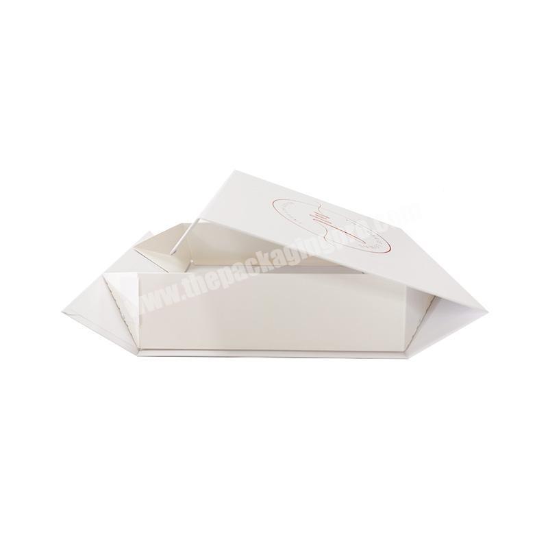 Custom logo rigid cardboard flip lid apparel boxes luxury clothing packaging paper box