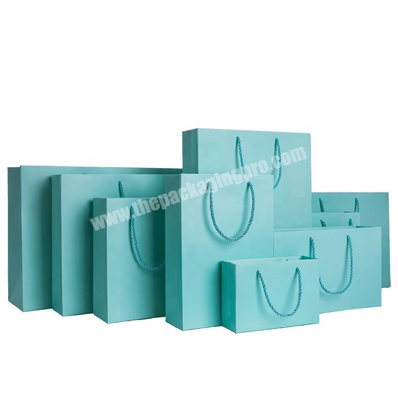 Custom Logo Skincare Products Packaging Art Paper Bags with Handles