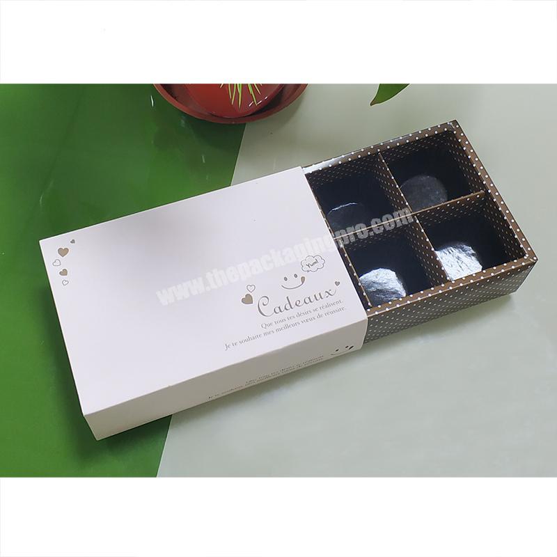 Custom logo small double wall empty cardboard paper gift box drawer packaging box