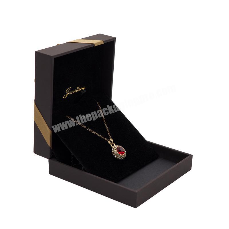 Custom Logo Small Mini Velvet Packaging Ring Led Cotton Filled Boxes Set Jewelry Paper Box