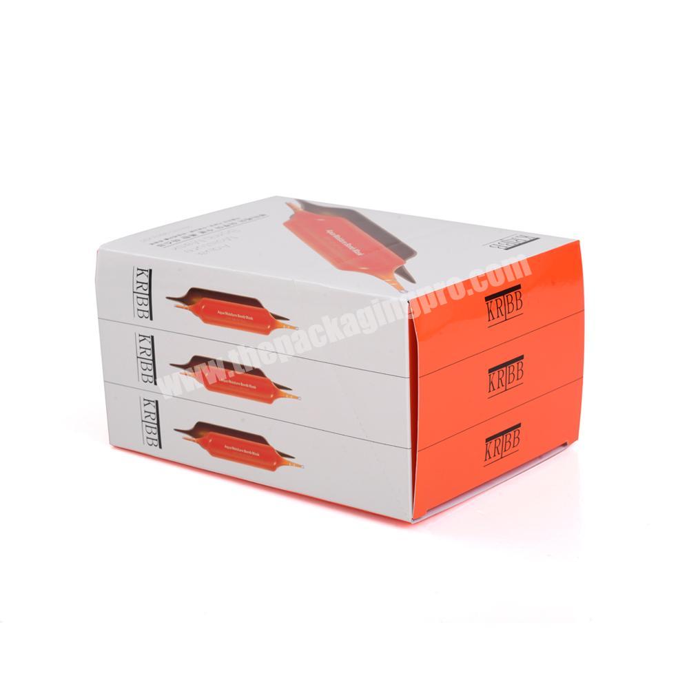 Custom Logo Small Paper Box Cosmetic Mask Product Packaging Boxes