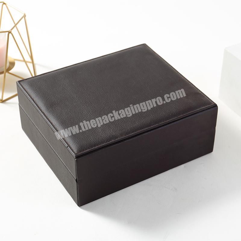 Custom Logo Watch Box Leather Watch Case with Gift Box Packaging In Stock Low MOQ Prompt Delivery