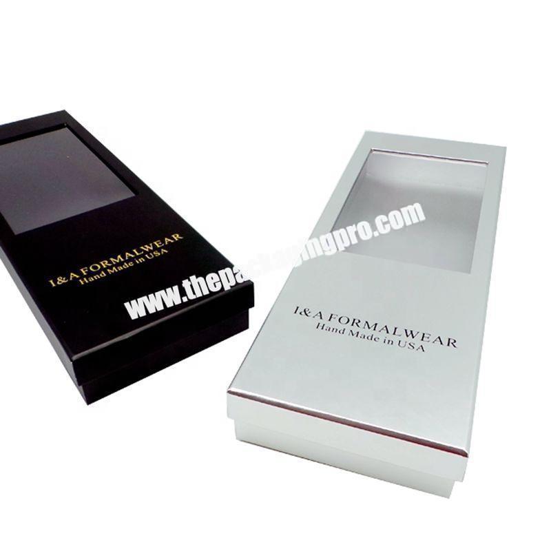 Custom Logo White Hair Extension Wig Packaging Boxes with window